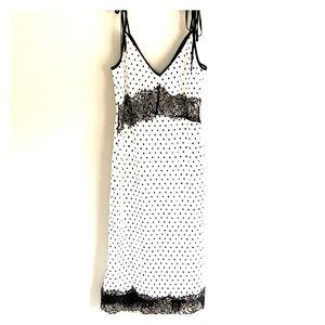 Topshop polka dot lace dress